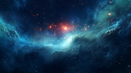 Obraz na płótnie Canvas the universe consisting of stars in a dark space