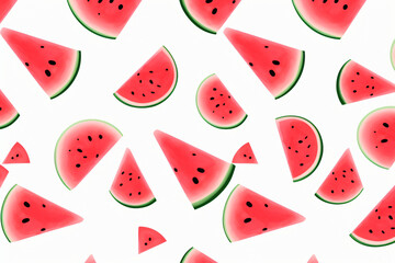 Pattern Watermelon based on generative AI