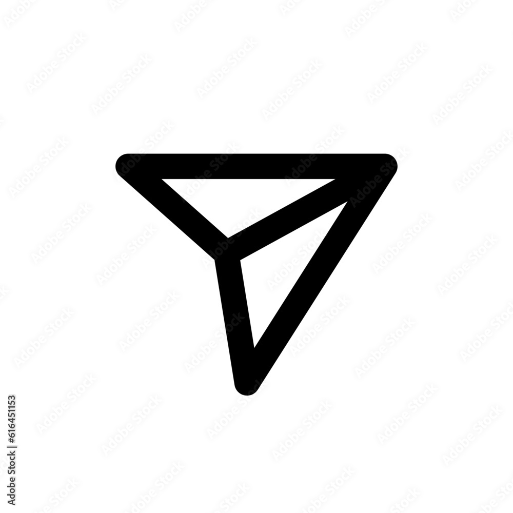 Leinwandbilder Send message icon, share icon, message sent sign button, forward direct message icon - paper plane icons