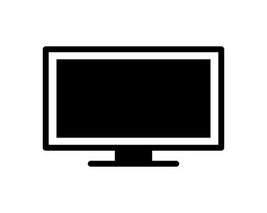 Vector monitor icon. TV icon. 1920x1080 monitor.