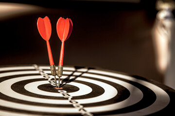 Dartboard or bullseye for business target goal digital transformation technology system and...