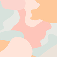 Decorative pastel light color wall art. Vector Illustration for home decorations.