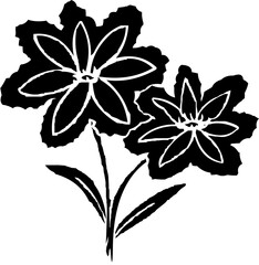 bunga, flower, daun, tumbuhan, vector, wangi, 