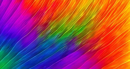 abstract colorful feathers art, background wallpaper, generative ai