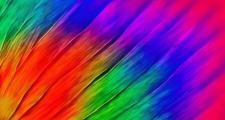 abstract colorful feathers art, background wallpaper, generative ai