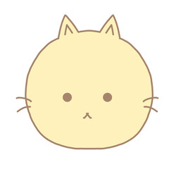 cartoon cat yellow