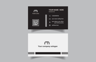 Elegant corporate business card design 