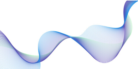 Colorful Abstract gradient flowing wave lines. Design element for technology, science, modern concept.vector eps 10