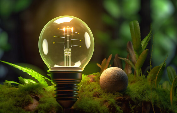 an image of a light bulb with growth indicator