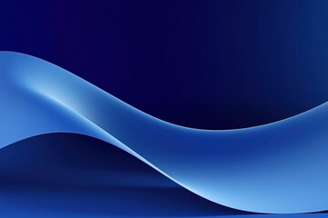 Abstract minimalistic blue futuristic background. Ai generated