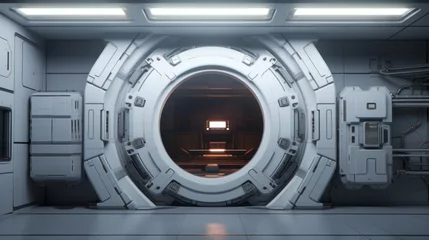 Sci-fi Scene, Spacecraft Metal Gate © Pro Hi-Res