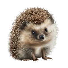 cute hedgehog looking on background