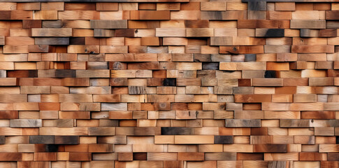 Old wooden wall desktop background  ,Generative AI