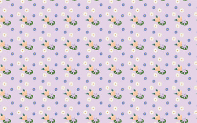 pattern seamless wallpaper texture violet flower pattern illustration design flower vintage fabric 