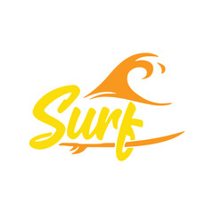 Summer Surf Vector Typography design for tshirt