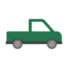 flat pick up illustration on white background