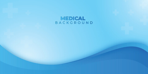 Blue Gradient Medical Care Background