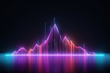 abstract futuristic background with pink blue glowing neon moving high speed wave lines and bokeh lights. Data transfer concept Fantastic wallpaper