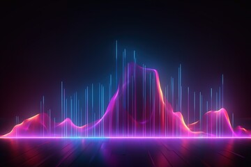 abstract futuristic background with pink blue glowing neon moving high speed wave lines and bokeh lights. Data transfer concept Fantastic wallpaper
