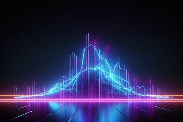 abstract futuristic background with pink blue glowing neon moving high speed wave lines and bokeh lights. Data transfer concept Fantastic wallpaper