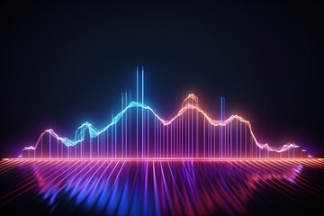abstract futuristic background with pink blue glowing neon moving high speed wave lines and bokeh lights. Data transfer concept Fantastic wallpaper
