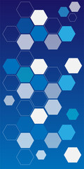HUD Hexagon futuristic background vector for technology and finance concept and education for future