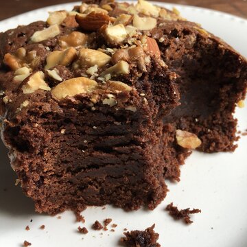 Brownie con frutos secos