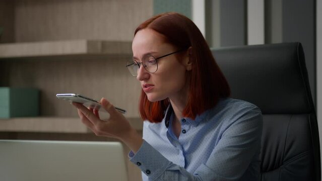 Stressed angry mad screaming businesswoman office worker business woman throw papers documents irritated contract report mistake bad results girl dictate record audio message voicemail mobile phone