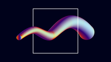 Color gradient background design. Abstract geometric background with liquid shapes. Cool background design for posters