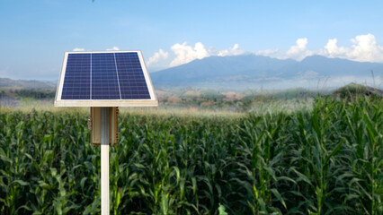 Solar cell panels become dirty caused by bird droppings, concept of solar cell panel maintenance...