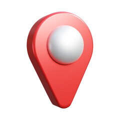 realistic map pin location icon 3d rendering navigation sign