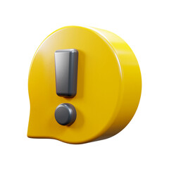 warning alert sign ui icon 3d danger sign icon