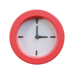 minimalist alarm clock isolated 3d render or 3d rendering alarm clock icon