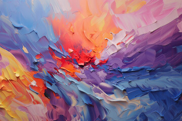 Spots of paint, voluminous strokes. abstraction background