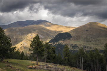 High Mountain Landscape at Collet de les Barraques, Catalan Pyrenees
