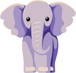Obraz premium Cute elephant cartoon minimal