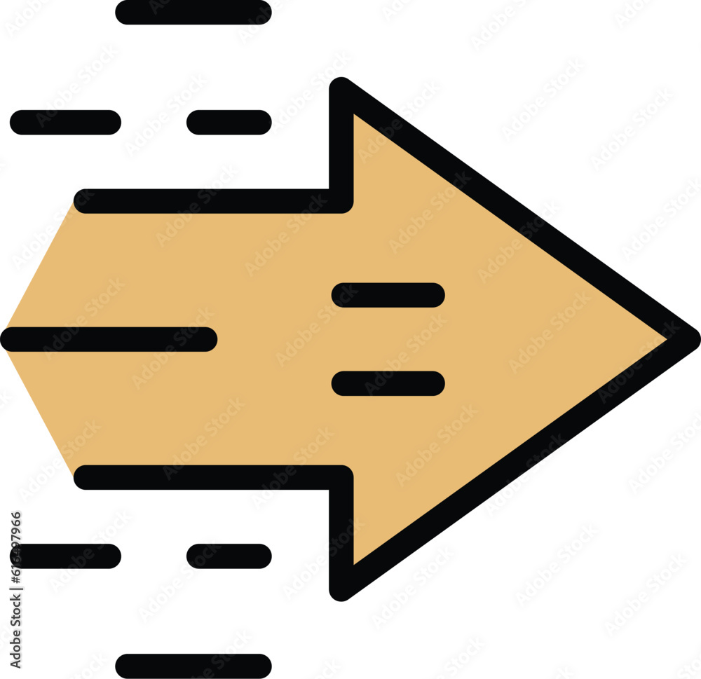Poster high speed arrow icon. outline high speed arrow vector icon for web design isolated on white backgro