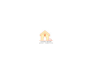 Pet Shop Vector Logo Illustration in clean and professional logo template suitable for any business or personal identity related to animal lovers, pet shops, veterinary clinics, Pet house logo design.