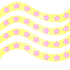 Pink star wave