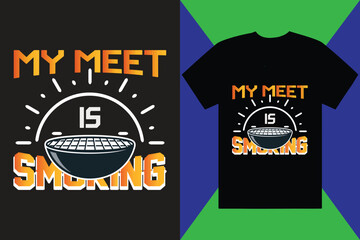 Funny BBQ t-shirts, BBQ Grill t-shirts, BBQ vector t-shirts, Black BBQ t-shirts