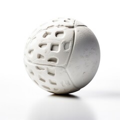 Lacrosse ball isolated on white background. Generative AI