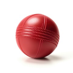 Cricket ball isolated on white background. Generative AI