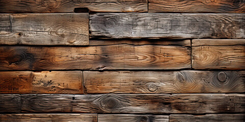Old wooden wall desktop background ,Generative AI