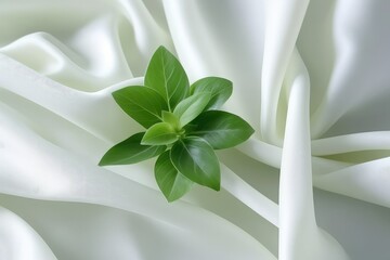 Fototapeta premium Polyphenol Cotton Fabric, Recyclable Sustainable fashion industry ESG 2050