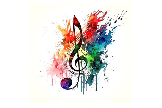 Treble Clef Water Color Images – Browse 1,143 Stock Photos