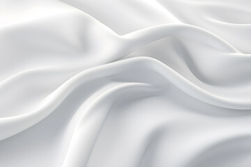 Obraz premium White cloth background abstract,cloth satin,soft waves. 
