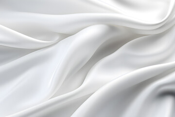 Obraz premium White cloth background abstract,cloth satin,soft waves. 