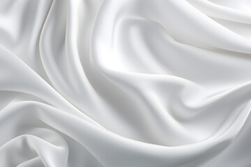 White cloth background abstract,cloth satin,soft waves.  - obrazy, fototapety, plakaty