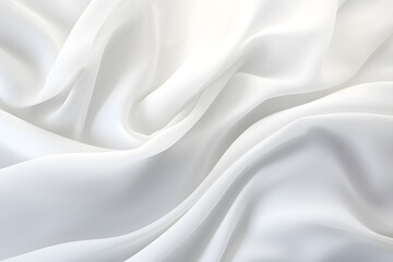 Obraz premium White cloth background abstract,cloth satin,soft waves. 