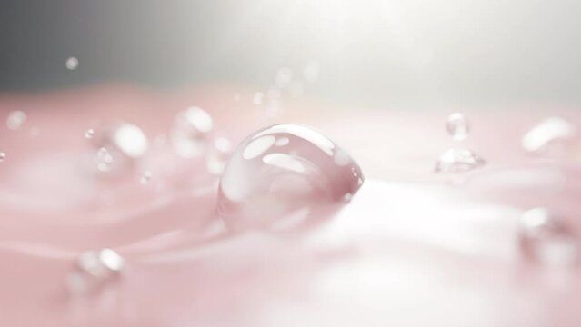 3D Collagen Skin Serum and Vitamin illustration isolated on soft color background. concept skin care cosmetics solution. 3d rendering.	